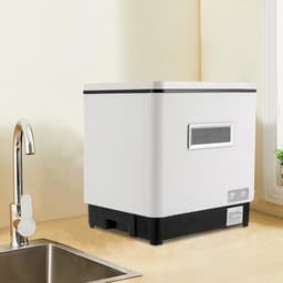 Mini Vaatwasser - Compacte Afwasmachine - Keuken Gemak - UV Sterilisatie - 42 cm breed - Wit — thumbnail 4