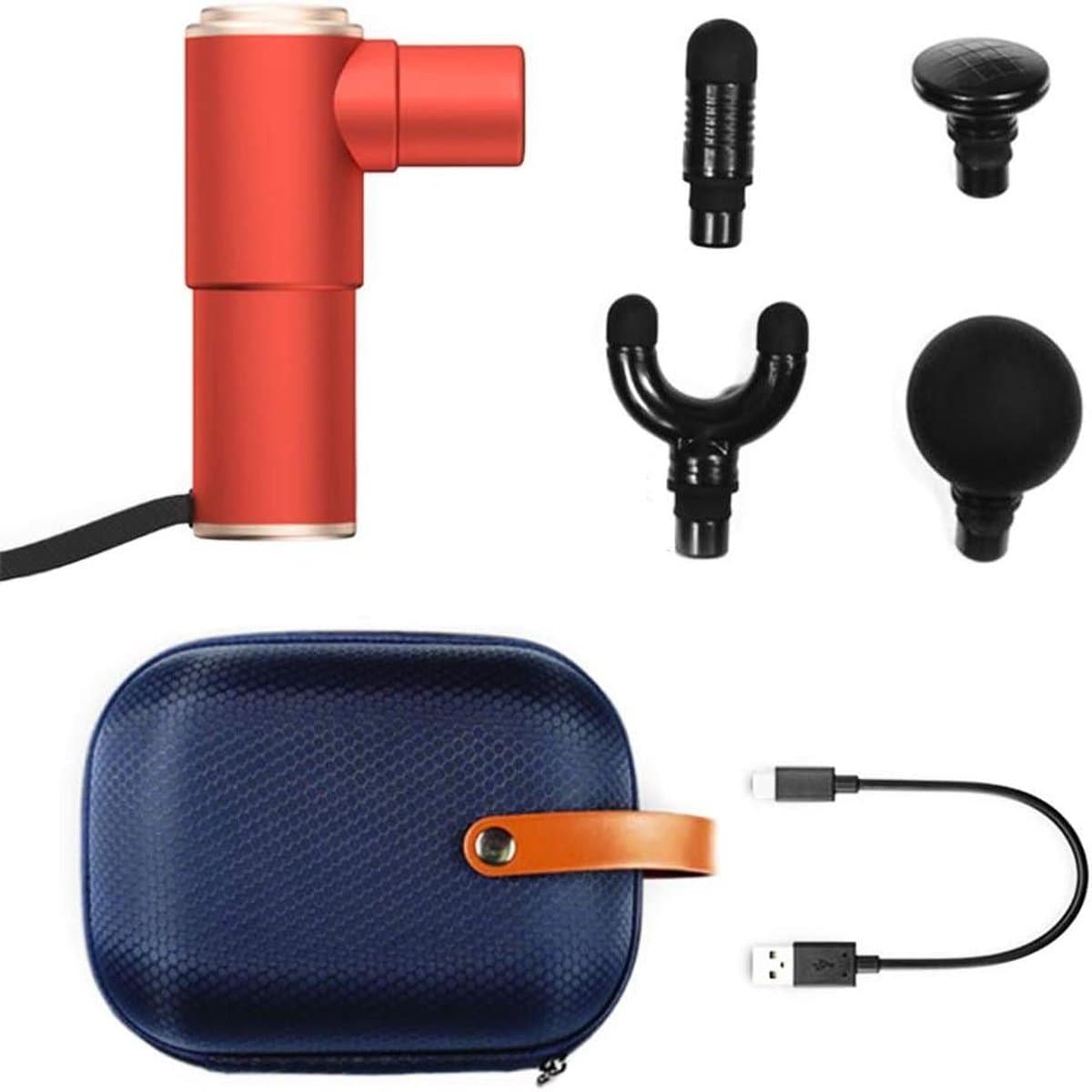 Massage Gun - Fascia Gun Mini - Spierherstel Bevorderen - 50mm Diepe Massage - 0.5kg - Rood — afbeelding 1