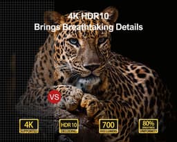SnelShoppen - Ultimea Beamer Full HD 1080P Native met Auto Focus 6D Keystone Correctie 4K Thuisbioscoop Projector 700 ANSI 21.000 Lumen 5G WiFi Blueto — thumbnail 5