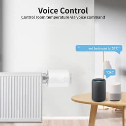 Slimme Thermostaatkraan - Radiatorkraan Verwarmingsregelaar - Energie Besparen - Open Venster Detectie - M30x15 mm - Wit — thumbnail 4