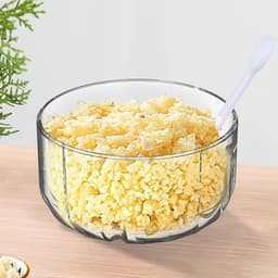 Mini Elektrische Chopper - Keukenmachine Knoflookhakker - Voedselbereiding Vereenvoudigen - Draadloos en Draagbaar - 350 ml - Wit — thumbnail 2