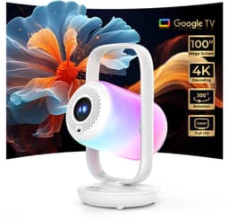 ETOE‑Starfish‑2‑Smart‑Projector‑Google‑TV‑500‑ANSI‑Lumen‑Full‑HD‑1080P‑4K‑Decodering‑0‑300°‑Verstelbaar‑Sfeerverlichting‑Wit — thumbnail 4