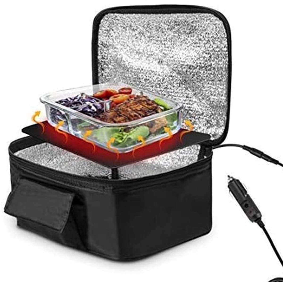 Mini Auto Magnetron - Draagbare Lunchbox - Voor Chauffeurs en Reizigers - 12V Magnetron - Snel Verwarmen - Ideaal voor Werknemers — afbeelding 1