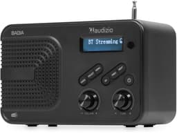 DAB radio - Audizio Badia - Kleine radio - Met Bluetooth, USB en AUX - Slaapkamer radio - Zwart — thumbnail 4