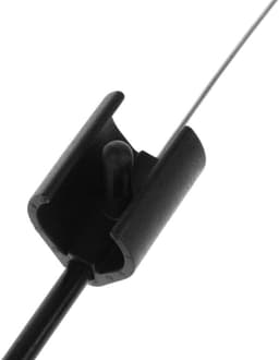 Grasmaaier gaspedaal pull motor zone controle kabel met Z-vorm bocht tuin gereedschap - zwart & zilver — thumbnail 5