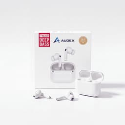 AUDEX Draadloze Bluetooth Oordopjes 5.4 – In-Ear Earbuds met Noise Cancelling – HD Microfoon – 30 Uur Speeltijd – Touch Control – USB-C Oplaadcase – Wit — thumbnail 5