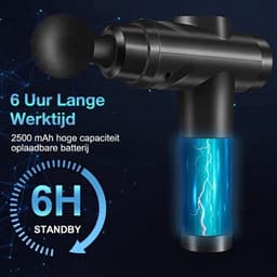 LNMsolutions® Massage Gun - Massage Apparaat - Massage Pistool - Zwart - 28cm x 24cm x 7cm — thumbnail 5