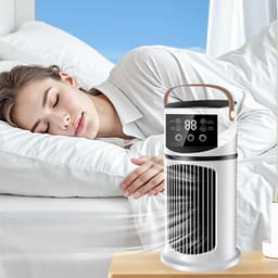 Tafelventilator - Luchtcirculator Bureau - Zomerse Koelte - Stille Werking - 17.7x21.4x17.7 cm - Enkel — thumbnail 3