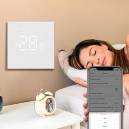 Tuya Smart WiFi Thermostaat Warme Vloerverwarming 220v 16A Gasboiler Elektrische Temperatuurregelaar Home Zwart — thumbnail 3