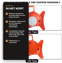Dailygoods- Starter Kit - Starter Houder - Geschikt voor FS38/FS45/FS46/FS55/FC55/HL45/KM55 - Plastic - Afmetingen 20 x 15,5 cm - Inclusief 1 x Recoil Starter - Startmotor — thumbnail 4