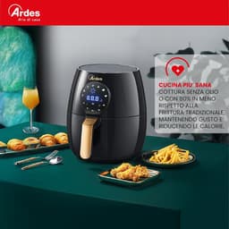 Luchtfriteuse - Airfryer Maxi - Gezond Koken - Rapid Air Technologie - 5 Liter - Zwart Rood — thumbnail 5
