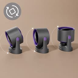 Zenwire F12 - Mini Draagbare Ventilator - Voor Kantoor - Voor Kamer - Krachtig - Instelbare Luchtstroom - Tafelventilator - Kleine Ventilator - Draaibaar - Opladen Via USB - USB-C - Stil - Bureauventilator - Zwart — thumbnail 5