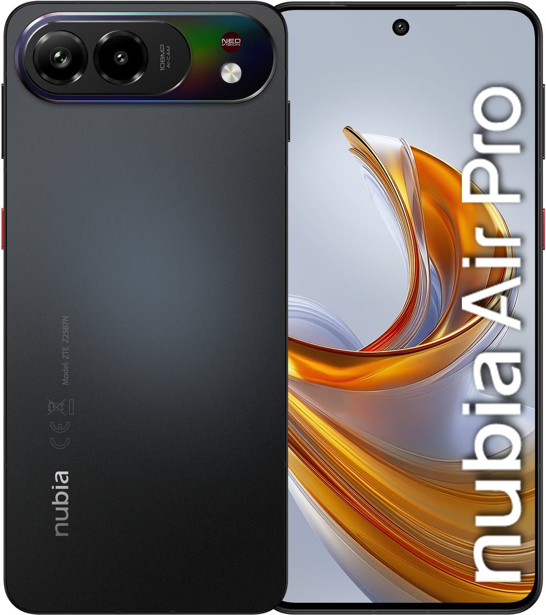 ZTE Nubia Air pro 5G - 8GB - 512 GB Zwart — afbeelding 1