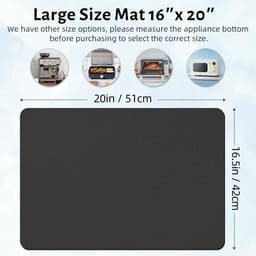Apparaat Slider - Keukenmachine Mat - Apparaten Verplaatsen - 360 Graden Draaibaar - 50.8 x 40.6 cm - Grijs — thumbnail 2