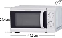 Magnetron - Kleine oven - Snel opwarmen - Handmatige bediening - 17 liter - Wit — thumbnail 4