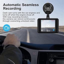 Dash Cam Auto - Autocamera Rijrecorder - Veilig Rijden - 170 Graden Groothoek - 27 Inch Scherm - Zwart — thumbnail 5