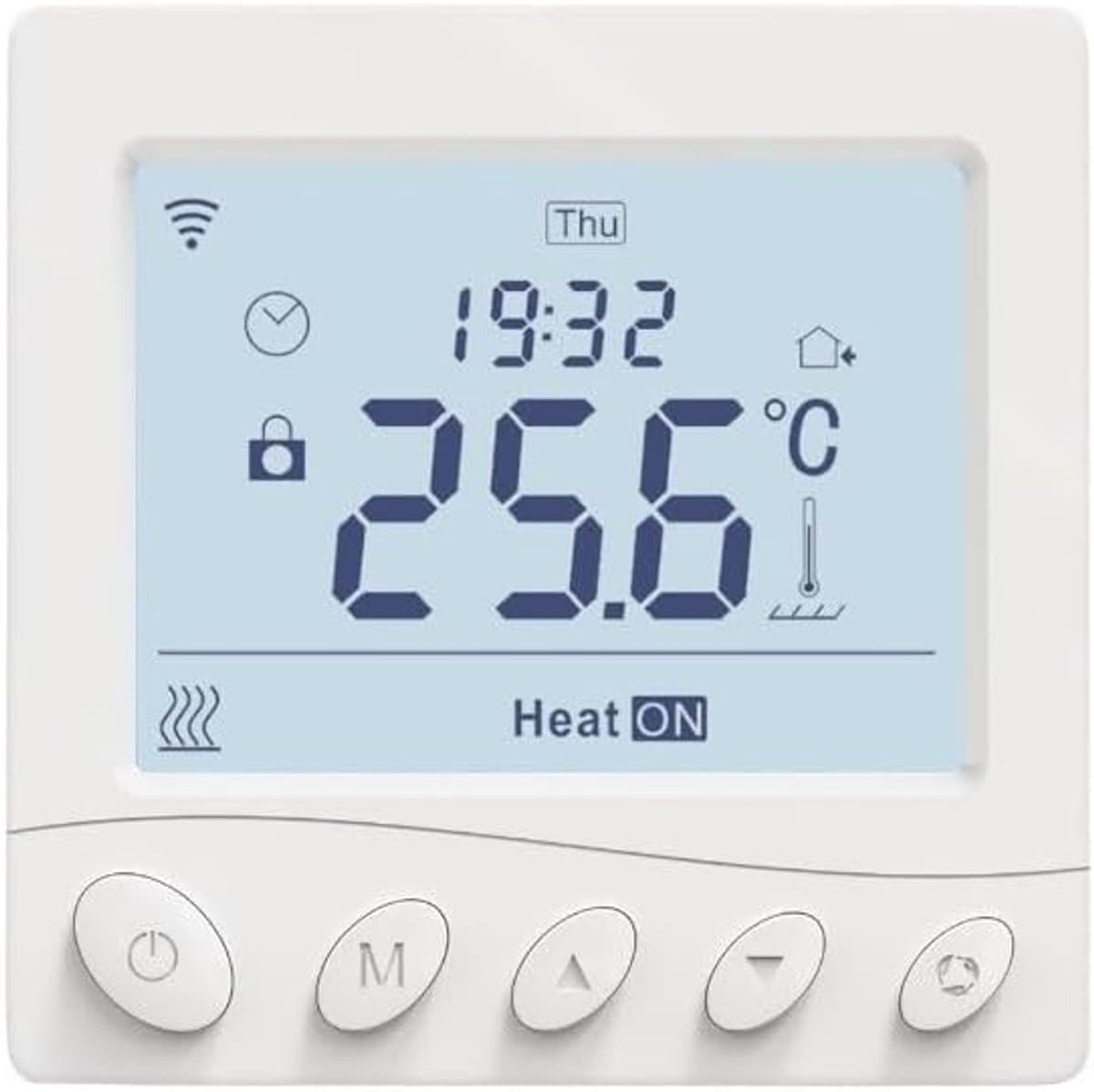 Slimme Thermostaat - Verwarming Thermostaat - Energie Besparen - Spraakbesturing Integratie - 8.6x8.6cm - Wit — afbeelding 1