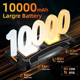 OUKITEL WP58 Pro smarttelefoon 5G-6,7 inch HD-120Hz-64MP camera-10000mAh accu met OTG-IP68/IP69K-MIL-STD-810H-NFC — thumbnail 4