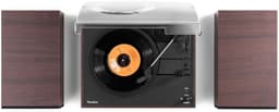 Platenspeler met speakers - Audizio Akron - LP speler - Bluetooth - AUX - 3 snelheden - Donkerbruin — thumbnail 3