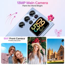 OUKITEL C62 Pro Smartphone 4G-6,88" HD-90Hz-24GB RAM-256GB ROM-5150mAh-13MP Camera-NFC-Android 15 — thumbnail 4