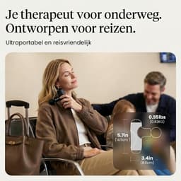 Lìon® Massagengun - Massage Pistool - Massage Gun - Zwart - 14cm x 11cm x 5cm — thumbnail 5
