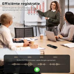 64 GB Voice Recorder - Dictafoon en Opname Apparaat met 1536 kbps HD-Opname, Spraakactivatie en Eén-Klik-Opname, USB-C Spraakrecorder met MP3-Speler, Afluisterapparatuur voor Interviews, Lessen en Vergaderingen — thumbnail 5