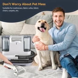Stofzuiger – Zuigapparaat – Sobezuiger – Tapijtreiniger – Nat- en Droogzuiger – Krachtige 400W Motor – 9kPa Zuigkracht — thumbnail 3