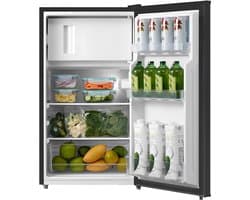 Lìon® Koel-Vriescombinatie - Verstelbare Poten - Koelgedeelte 38L - Zwart - 45cm x 48cm x 85cm