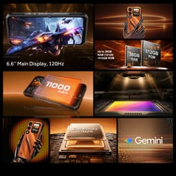 OUKITEL WP66 5G Outdoor Smartphone-11000mAh-108MP camera- 36GB RAM-512GB ROM- IP68 Waterdicht, Android 16, NFC — thumbnail 3