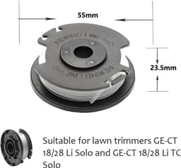 Grasmaaier Spoelset 3 Stuks - 5 Meter Lang - Duurzaam Nylon - Geschikt voor Einhell GE-CT 18/28 - ShopVlot — thumbnail 3