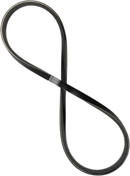Vervangingsriemen Grasmaaier - Reserveonderdelen Tuin - Gazononderhoud - Duurzaam Rubber - 24" of 28" - Zwart — thumbnail 1