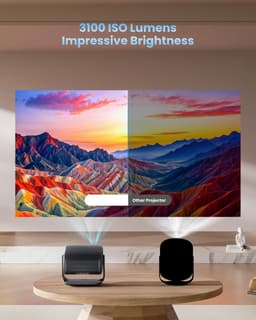 Projector 4K - 3100 Lumen - 2 x 12 W Speaker - Perfect voor thuisbioscoop - ShopVlot — thumbnail 5