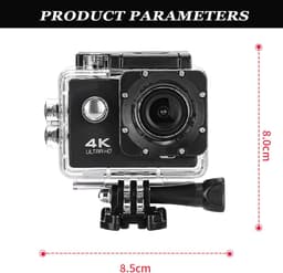 Helm Camera - Actiecamera Motor - Veiligheid Vastleggen - 150° Groothoeklens - 1080p HD - Zwart — thumbnail 5