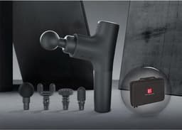 Massage gun - met verwisselbare siliconen accessoires - LED display - voor spierontspanning - ShopVlot — thumbnail 5