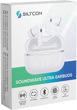 Siltcon® SoundWave Ultra - Oortjes Draadloos - Draadloze Oordopjes - Bluetooth Oordopjes – True Noise Cancelling ANC + ENC - BT 6.0 – Universeel – Tot 50 Uur Batterij - LED Display – 6 Mic - Met APP Voor Instellingen - Geschikt voor iOS en Android — thumbnail 2