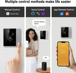 Innovastore Thermosstaat - WiFi Slimme Thermostaat - Temperatuurregelaar - Compatibel met Alice, Alexa en Google - Bedraad — thumbnail 2
