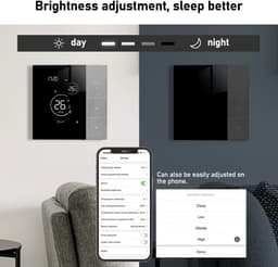 Innovastore Thermosstaat - WiFi Slimme Thermostaat - Temperatuurregelaar - Compatibel met Alice, Alexa en Google - Bedraad — thumbnail 4