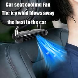 Draagbare USB-ventilator voor auto, USB-ventilator met 3 snelheidsmodi, instelbare dubbele wind, 180 graden sterke wind, geluidsarm, voor auto, vrachtwagen — thumbnail 5