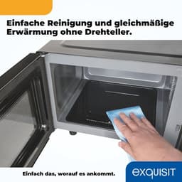Magnetron met Grill - Oven Combimagnetron - Snel Eten Bereiden - Flatbed Interieur - 23 Liter - Zwart — thumbnail 2
