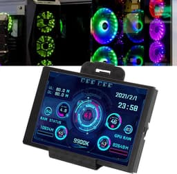 3.5" PC Temperature Display, Computer Real-time Data Monitor, Pc CPU RAM HDD Data Monitor, IPS USB Full-view Mini - ShopVlot — thumbnail 3