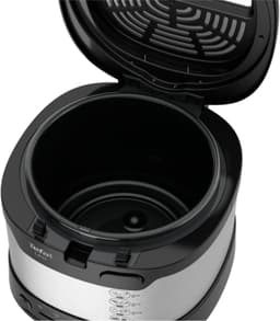 Friteuse Compact - Kleine Frituurpan - Familie Frituren - Opklapbare Handgreep - 1 kg Capaciteit - RVS Zwart — thumbnail 3