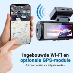 4K Dashcam - Auto Camera - Verkeersveiligheid Vastleggen - 3-in-1 Opname - 3.5 inch Scherm - Zwart — thumbnail 2