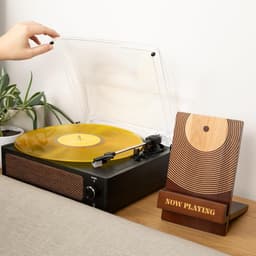 LP Standaard - Hout - Vinyl Rek - Platenhouder - Platen Standaard - LP Opbergsysteem - 14.5*23*4.5 cm — thumbnail 3