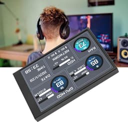 SnelShoppen - 3.5 Inch IPS USB Mini Scherm, Computer Temperatuur Monitor, PC CPU Gegevensweergave, USB C Onder-Display, PC Sensor Paneel, Temperatuurw — thumbnail 4