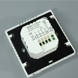 Verwarmingspaneel Thermostaat - Temperatuurregelaar Paneel - Energie Besparen - Slimme Temperatuurregeling - 86x86mm - Zwart Wit — thumbnail 2