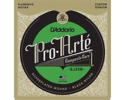 D'Addario EJ25B Flamenco Gitaarsnaren - Black Nylon