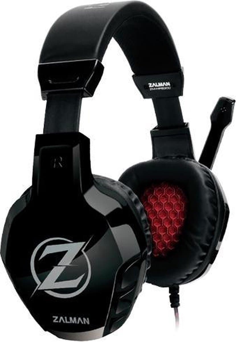 Zalman ZM-HPS300 hoofdtelefoon/headset Bedraad Hoofdband Gamen Zwart — afbeelding 1
