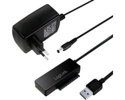 LogiLink AU0050 basisstation voor opslagstations USB 3.0 Type-A Zwart