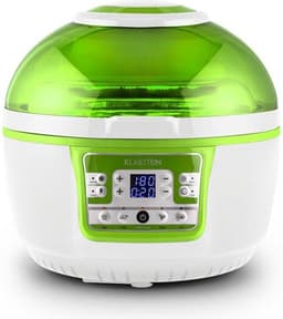 VitAir Turbo hetelucht friteuse groen-wit 1400w grillen bakken 9l — thumbnail 4