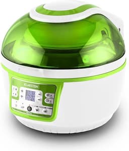 VitAir Turbo hetelucht friteuse groen-wit 1400w grillen bakken 9l — thumbnail 5